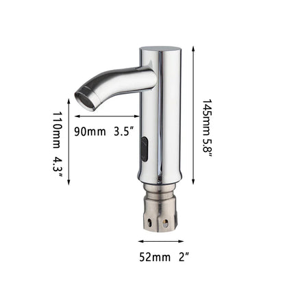 DecorBites™ Automatic Touch Sensor Chrome Basin Faucet, Polished Brass Mixer Tap
