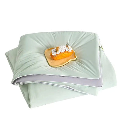 DecorBites™ Ice Cream Silk Quilt for Cool Summer Comfort, Single/Double Air Conditioning Blanket