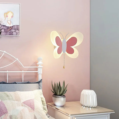 DecorBites™ Butterfly Girl Cartoon Children Room Lamp with Energy-Saving LED for Bedroom