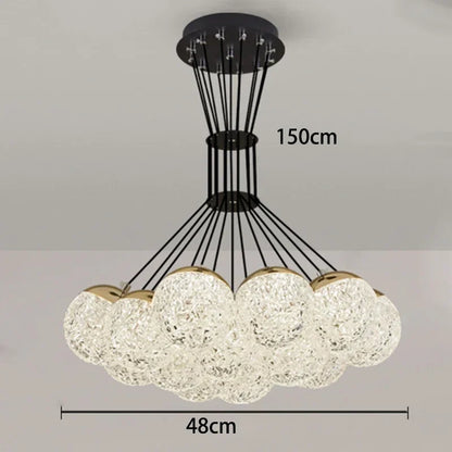 DecorBites™ LED Chandelier Ceiling Lamp for Chic Bedroom Decor and Living Room Lighting