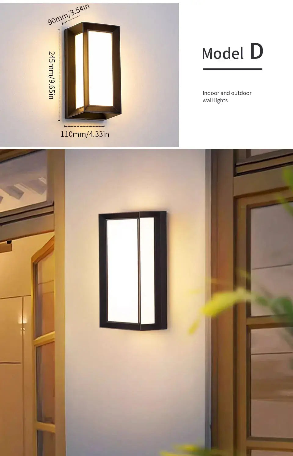 Decorbites™ Sensor de Movimiento Lámpara de Pared Exterior - Moderna Impermeable