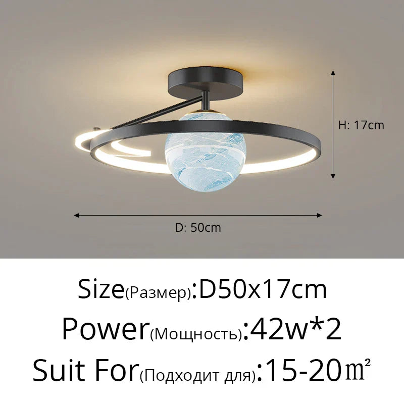 DecorBites™ Blue Star LED Pendant Light for Home Decor