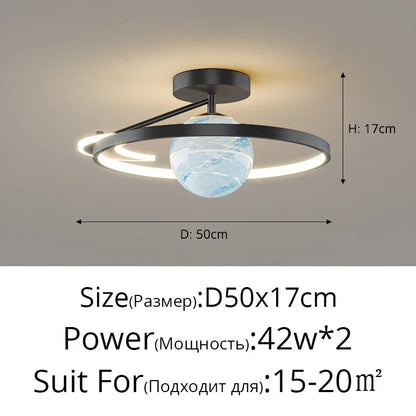 DecorBites™ Blue Star LED Pendant Light for Home Decor