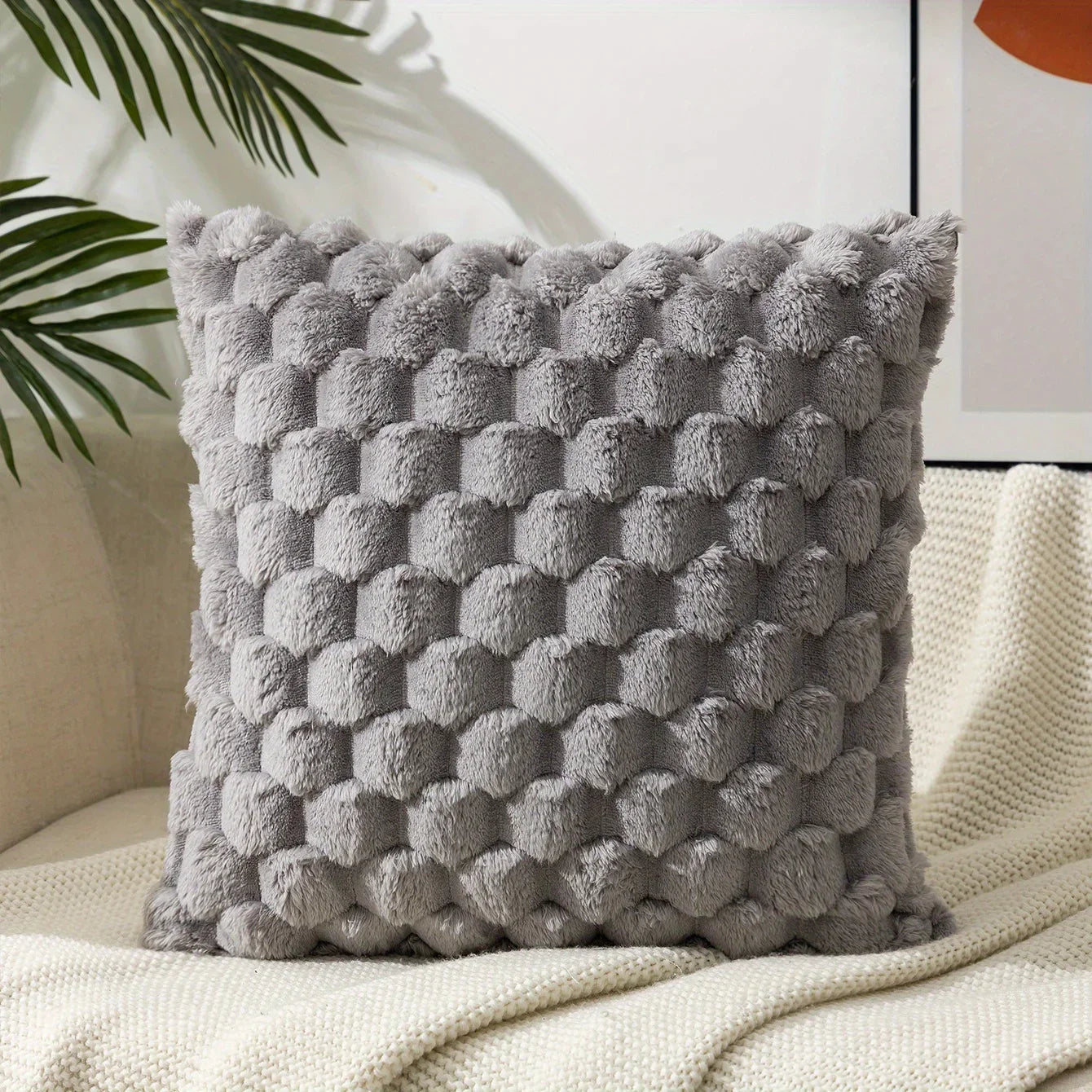 DecorBites™ Knit Decorative Pillow Covers Soft Modern Cushion for Living Room Sofa