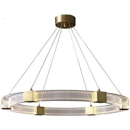 DecorBites™ LED Chandelier with Acrylic Lampshade for Living Room Dining Bedroom Lighting