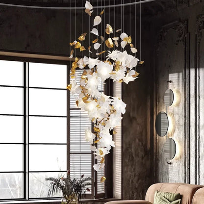 DecorBites™ Crystal Flower Luxury Chandelier for Home Decor