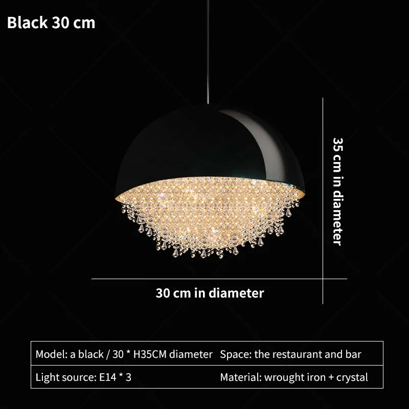 DecorBites™ Crystal Chandelier: Nordic Luxury Lighting for Living Room, Bedroom, and Dining Area