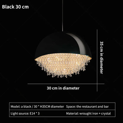 DecorBites™ Crystal Chandelier: Nordic Luxury Lighting for Living Room, Bedroom, and Dining Area