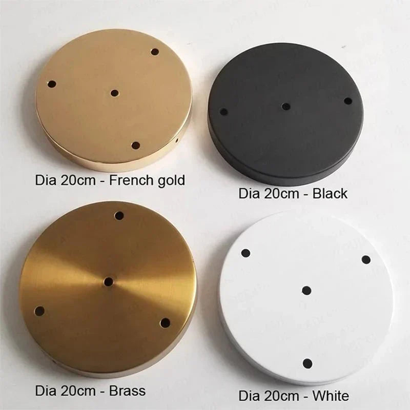 Base de Lámpara Colgante LED de Montaje en Techo de Latón Dorado Decorbites™ - 20 cm