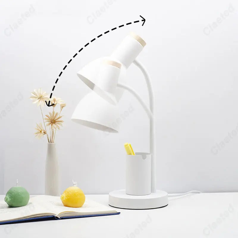DecorBites™ Cute Nordic Desk Lamp with Pen Holder for Home Office and Bedroom