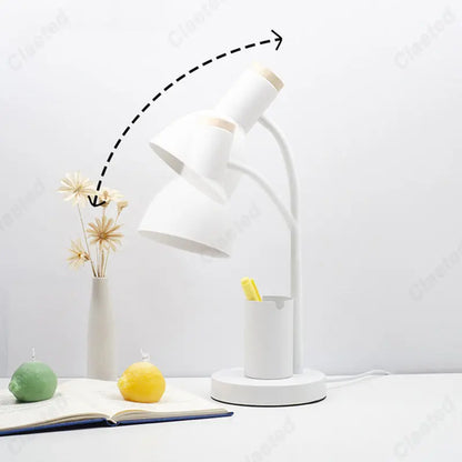 DecorBites™ Cute Nordic Desk Lamp with Pen Holder for Home Office and Bedroom