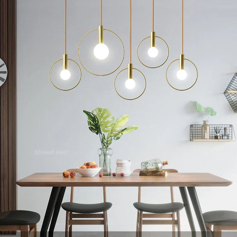 DecorBites™ Ins Wind مصباح معلق برأس واحد - مصباح معلق لغرفة النوم أو الطعام أو البار أو الشرفة