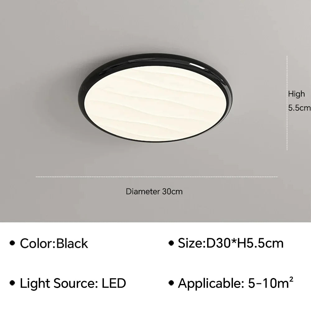 DecorBites™ LED Ceiling Light: Nordic Minimalist Design, Remote Control, for Bedroom, Living Room