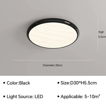 DecorBites™ LED Ceiling Light: Nordic Minimalist Design, Remote Control, for Bedroom, Living Room