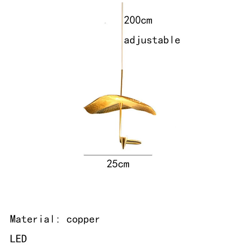 DecorBites™ LED Chandeliers 20/25/30/35cm Copper Dining Room Lighting Fixtures