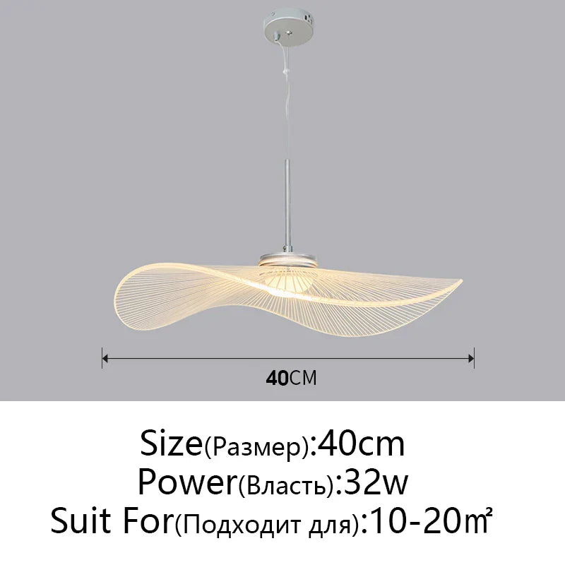 DecorBites™ Lotus Leaf Hat Chandelier: Modern Fashion for Living Room & Bedroom