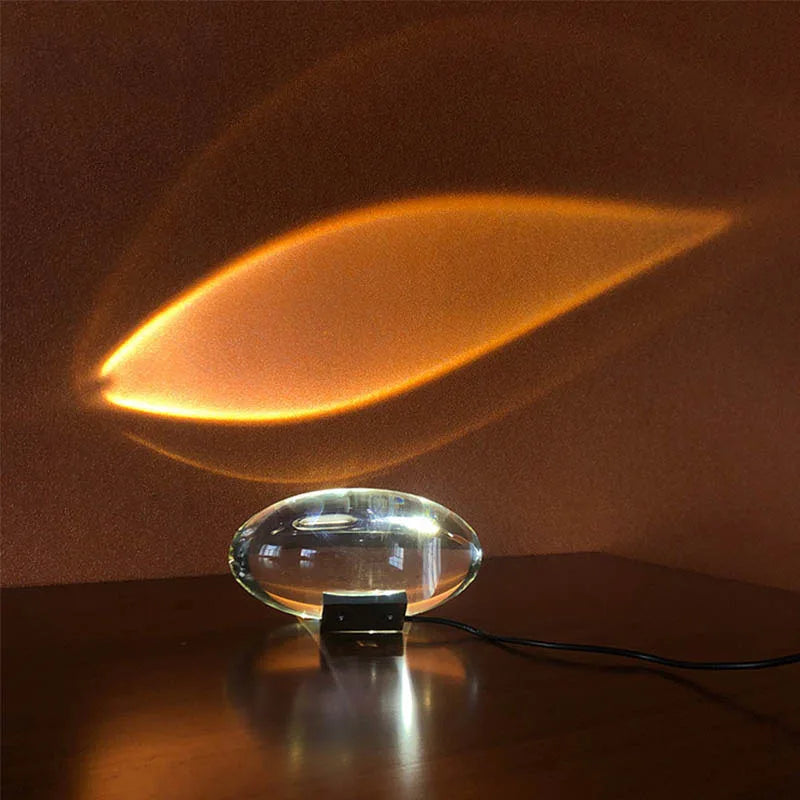 DecorBites™ Crystal Eye Of The Sky LED Table Lamp for Living Bedroom Decor