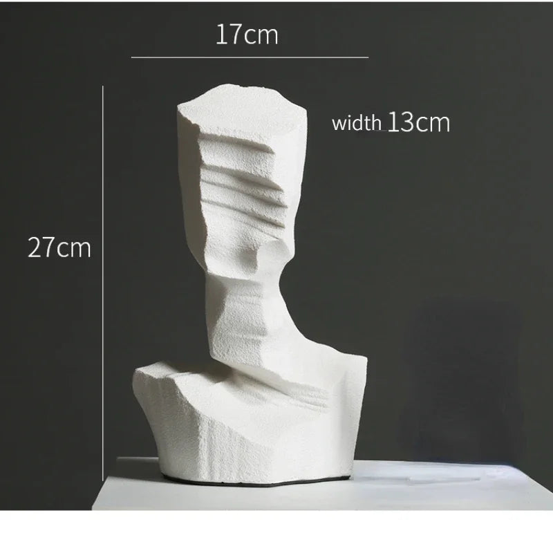 Decoración abstracta de resina DecorBites™ - Elegante escultura artística para oficina, sala de estar y escritorio