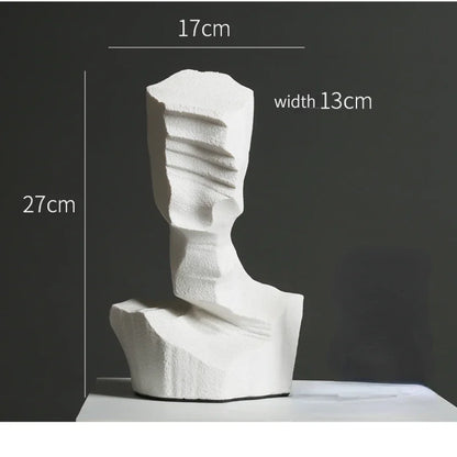 Decoración abstracta de resina DecorBites™ - Elegante escultura artística para oficina, sala de estar y escritorio