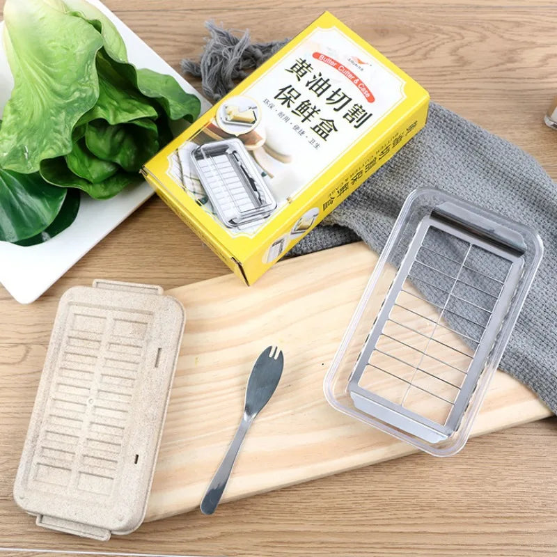 DecorBites™ Butter Slicer Cutter Box with Lid - Food Grade Kitchen Accessory