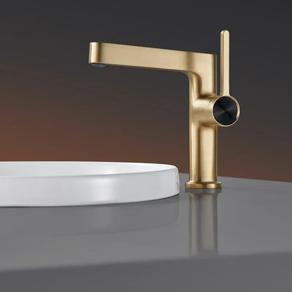 DecorBites™ Basin Faucet: Gold, Black, Chrome Bathroom Tap for Washbasin with Hot Cold Water