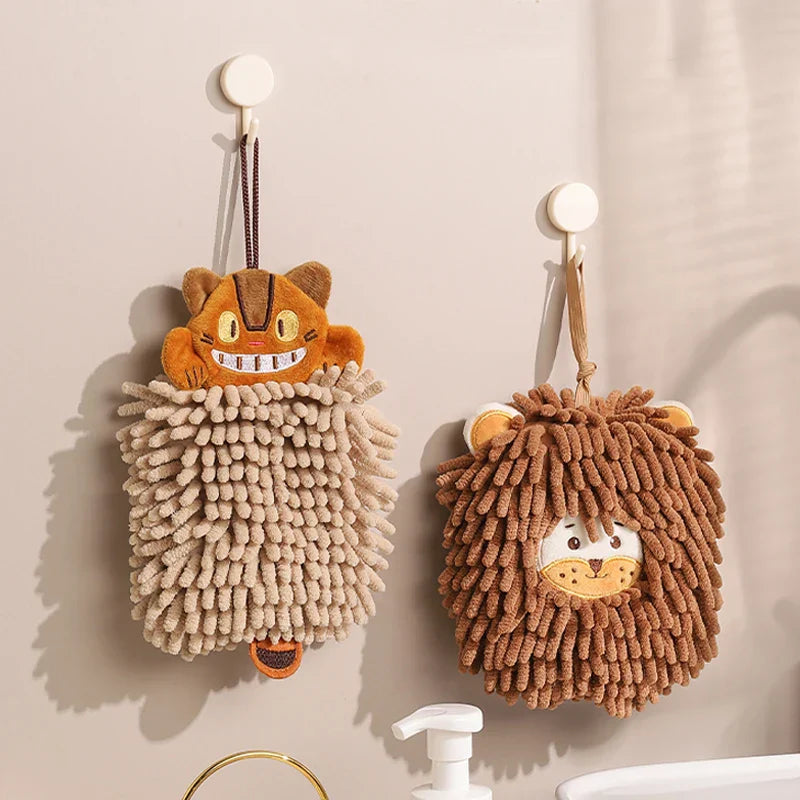 DecorBites™ Cat Kitchen Hand Towel Microfiber Chenille Super Absorbent Quick-dry Home Towel