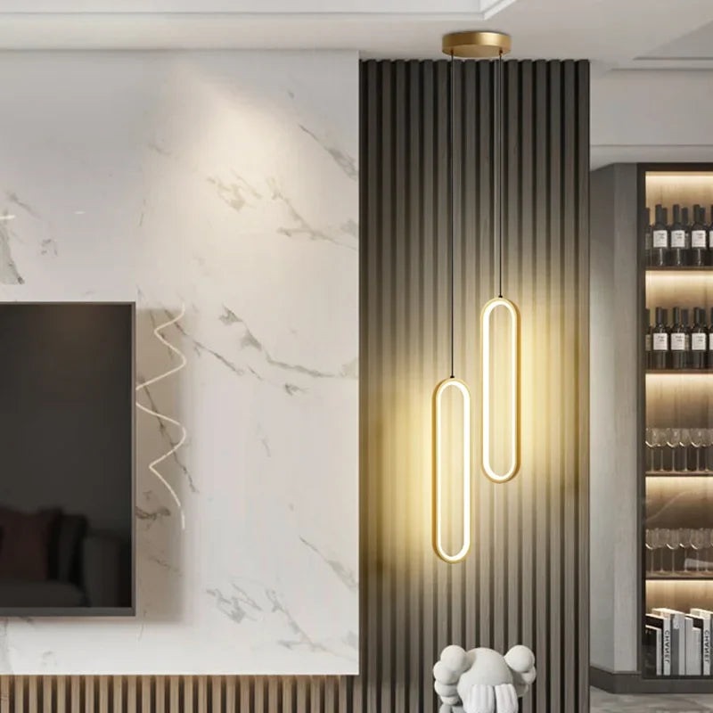 DecorBites™ LED Chandelier: Modern Living Room Dining Room Pendant Lights for Home Decor