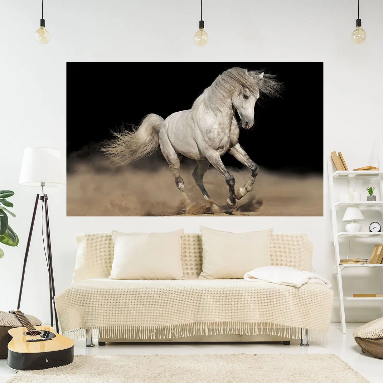 Decobites Horse 3D Printing Tapestry Wall Hanging for Bedroom or Living Room Decor