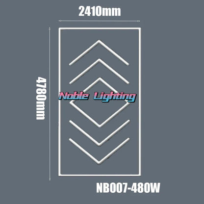 DecorBites™ Hexagon LED Ceiling Light for Home Garage and Commercial Systems