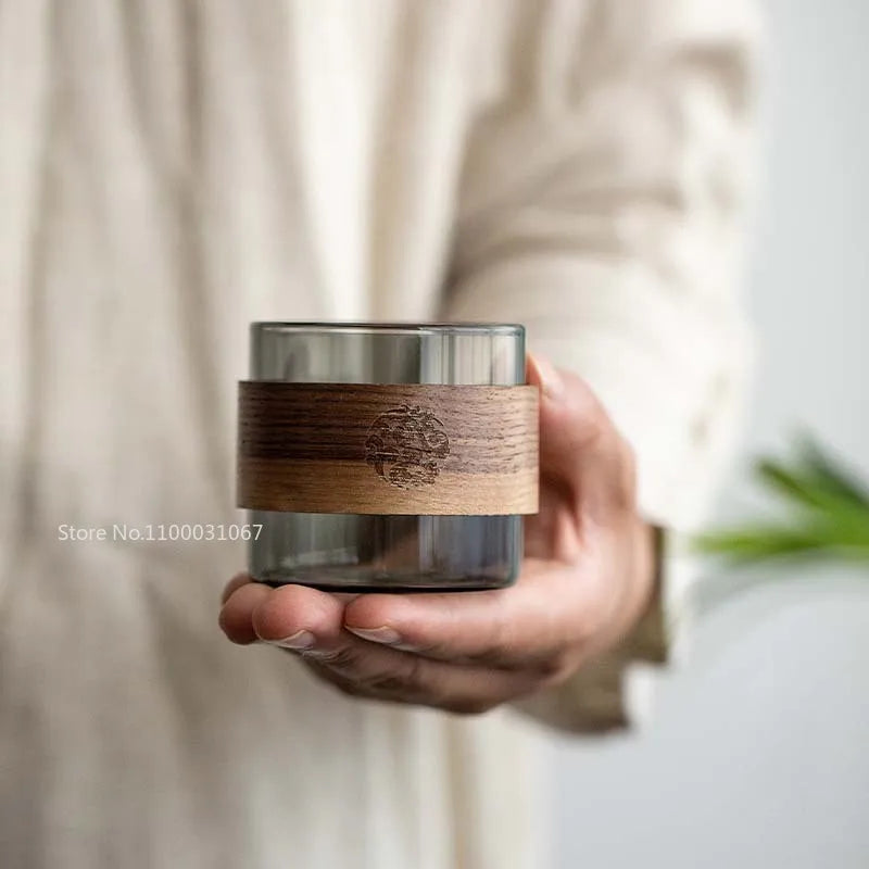 DecorBites™ Japanese Glass Tea Cup Heat-resistant Scald-resistant Water Coffee Mug