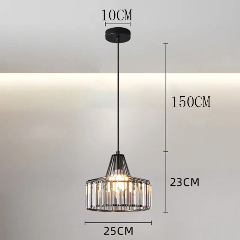 Lámpara colgante LED DecorBites™ para una decoración elegante de interiores en el dormitorio.