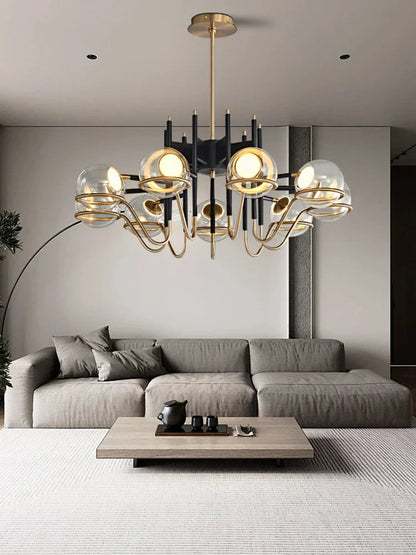 DecorBites™ Glass Ball Pendant Light Fixture for Luxury Living Room Decor