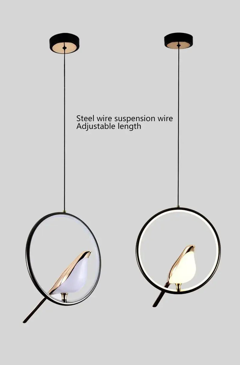 DecorBites™ Modern Magpie Bird LED Pendant Lights