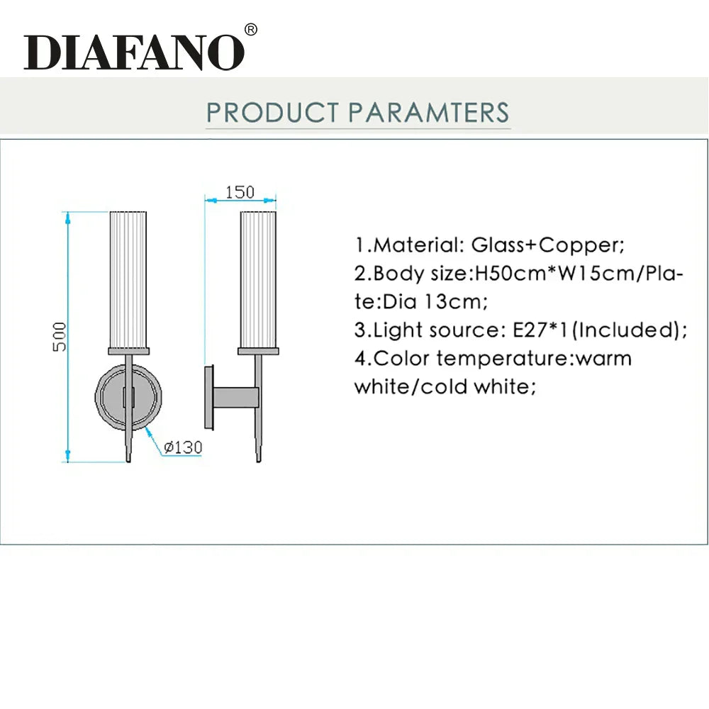 DecorBites™ Copper Wall Sconce for Elegant Indoor Lighting