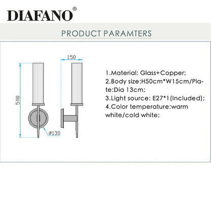 DecorBites™ Copper Wall Sconce for Elegant Indoor Lighting