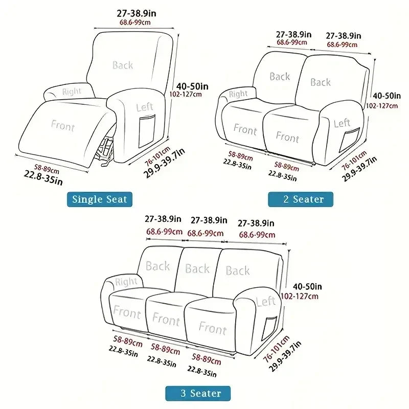 Decobites Stretch Sofa Couch Slipcover for Electric Chair - Svetanya Collection