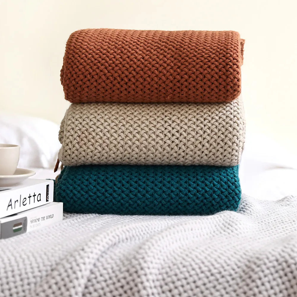 Nordic Wool Sofa Blanket
