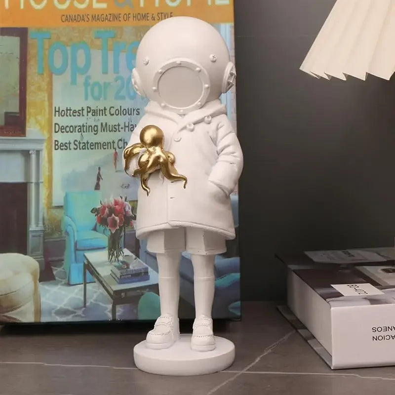 DecorBites™ Deepsea Diver Sculpture Banksy Collectible Toy Resin Figurine Home Decor