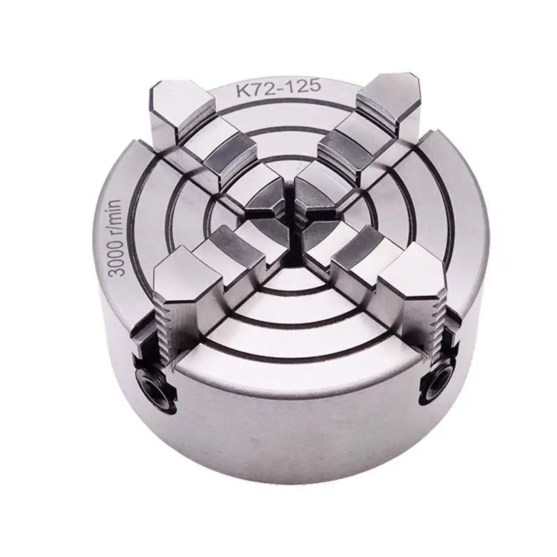 DecorBites™ 125mm 4 Jaw Lathe Chuck - SANOU Brand - Manual Metal Scroll Chuck