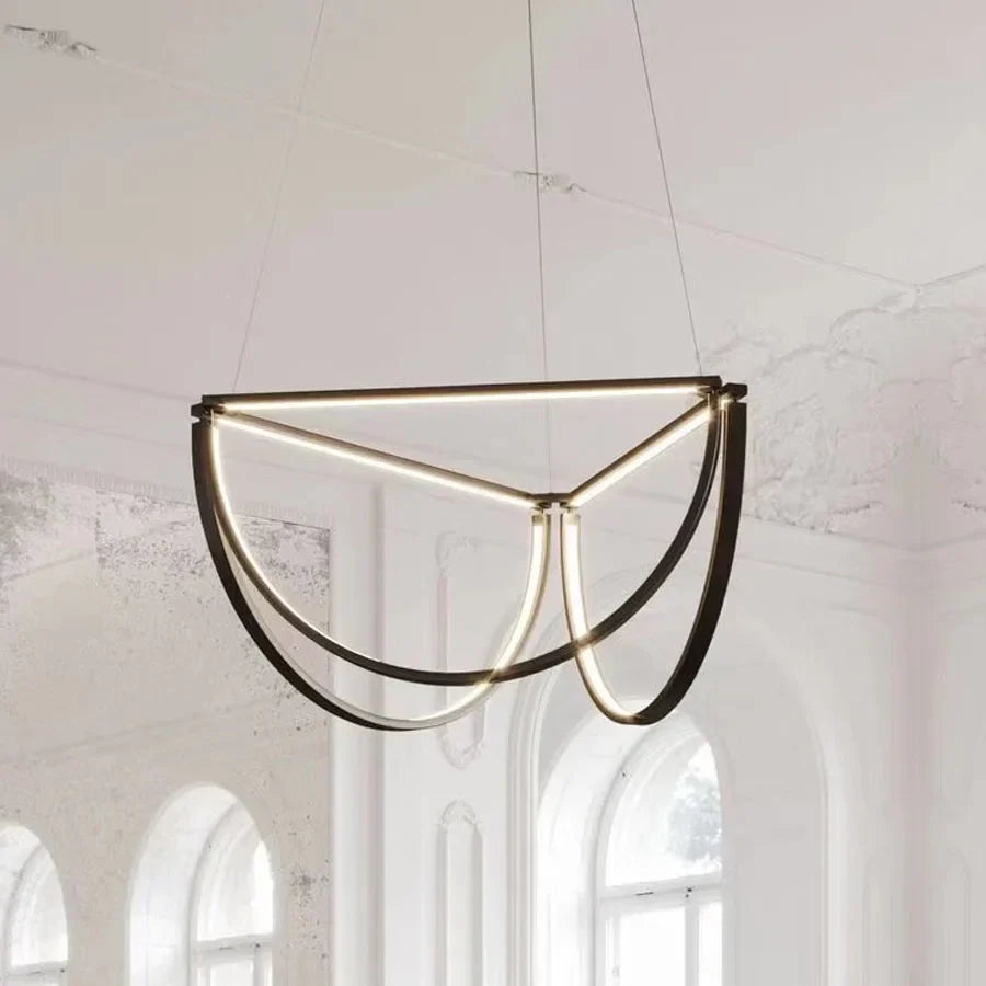 Gold LED Indoor Chandelier