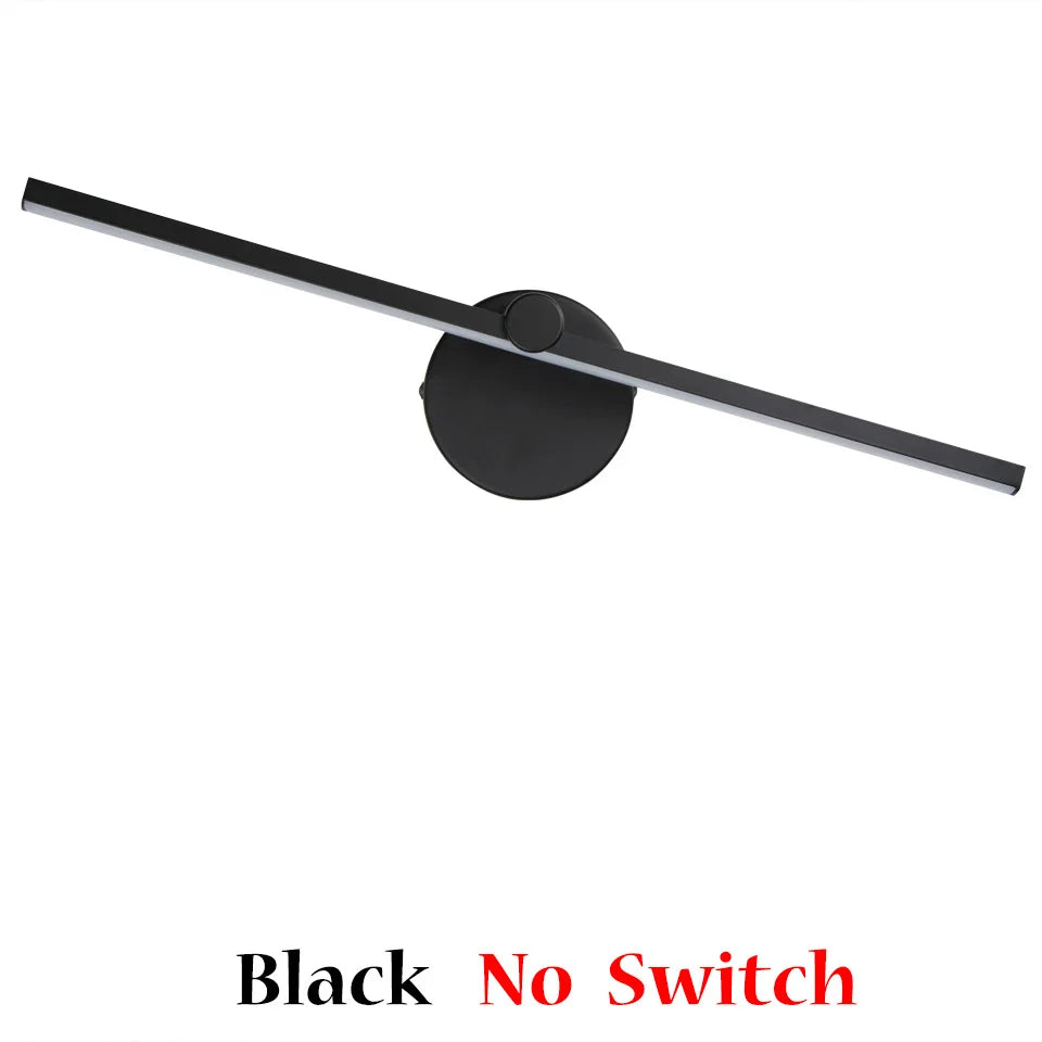 Lámpara de pared de vanidad LED lineal Decorbites™ de 41 cm con interruptor y rotación de 300°