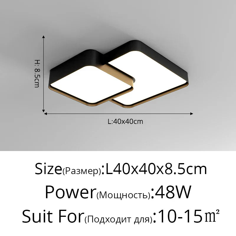 DecorBites™ LED Acrylic Chandelier - Modern Indoor Lighting for Bedroom Kitchen Living Room