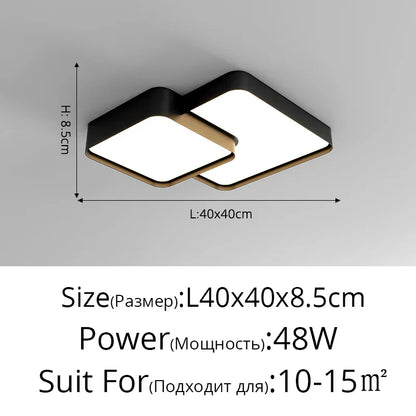 DecorBites™ LED Acrylic Chandelier - Modern Indoor Lighting for Bedroom Kitchen Living Room