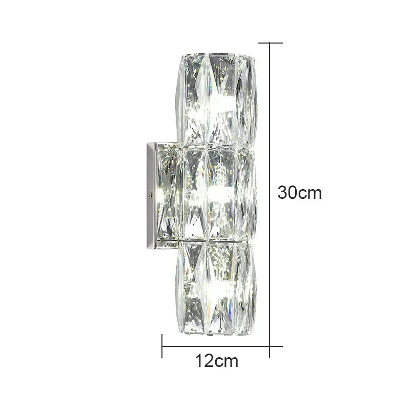 DecorBites™ Crystal High-End Wall Lamp for Luxury Living Room, Bedroom, Villa Lighting