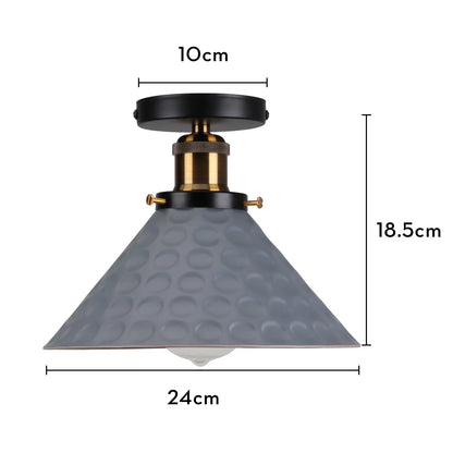 DecorBites™ Industrial Flush Mount Light for Home Decor in Bedroom, Kitchen, Living Room
