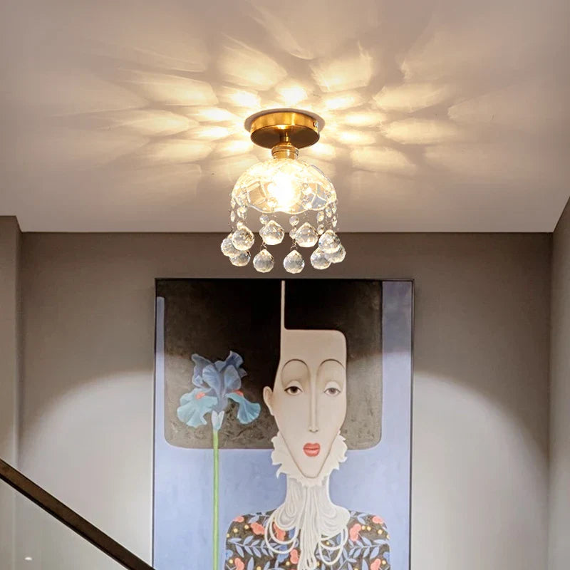 Lámpara de techo LED de cristal DecorBites™: luminaria moderna de lujo para interiores