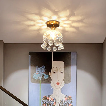 Lámpara de techo LED de cristal DecorBites™: luminaria moderna de lujo para interiores