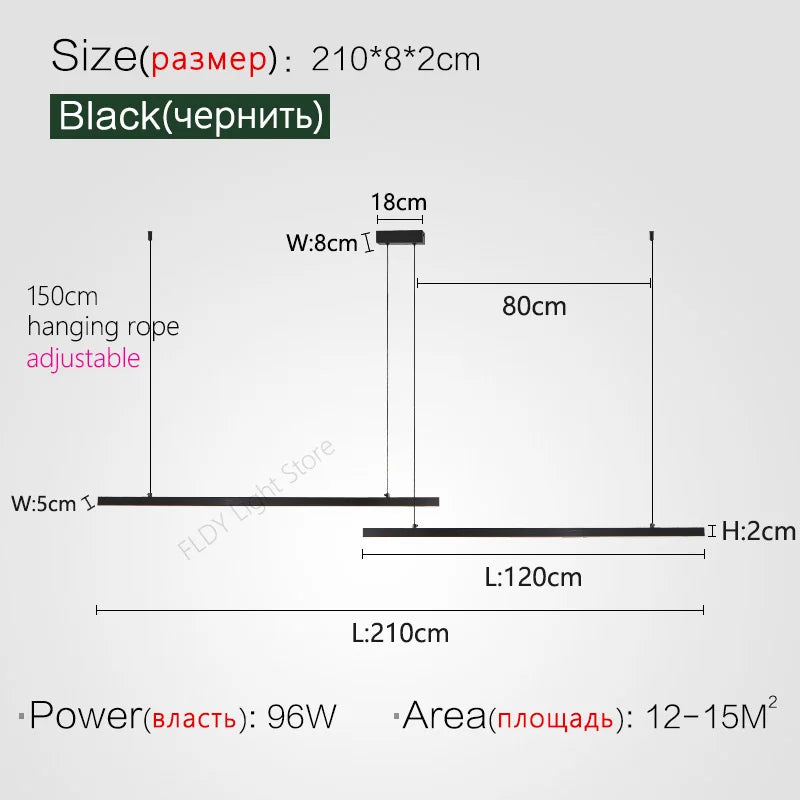 DecorBites™ LED Chandelier for Modern Nordic Minimalist Style Dining Room and Kitchen