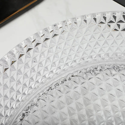 DecorBites™ Diamond Glass Basin Set with Matte Black Faucet and Pop-up Drain Mixer Tap