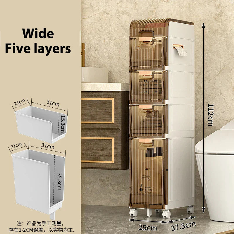 Organizador de cajones multicapa DecorBites™ para espacios reducidos, ideal para baño, cocina y coche.